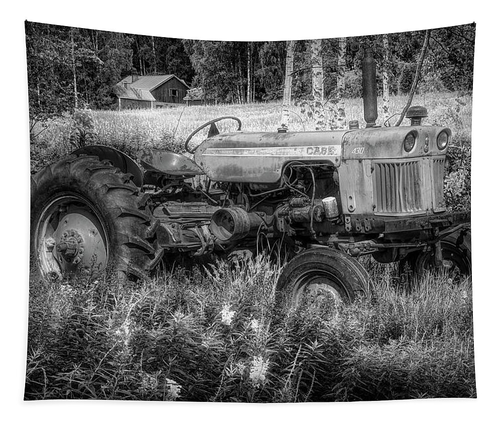 Barn Tapestry featuring the photograph Summery Black and White by Debra and Dave Vanderlaan