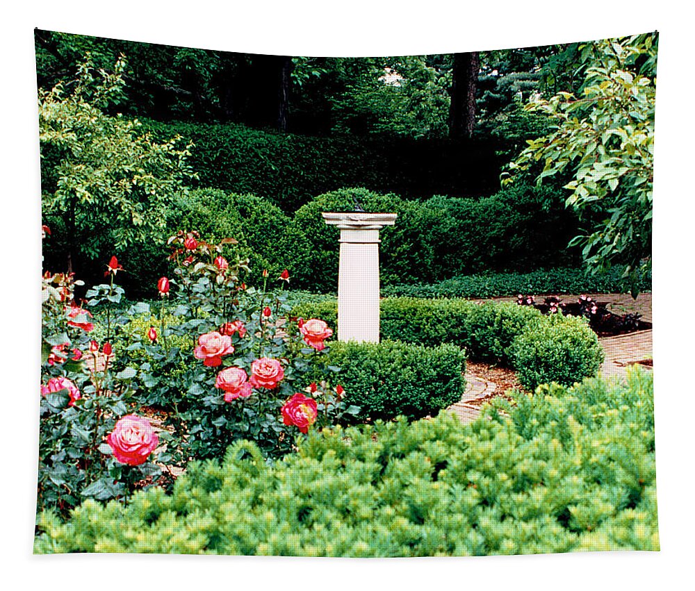 Henry Clay Estate Tapestry featuring the photograph Sundial 94 by Mike McBrayer
