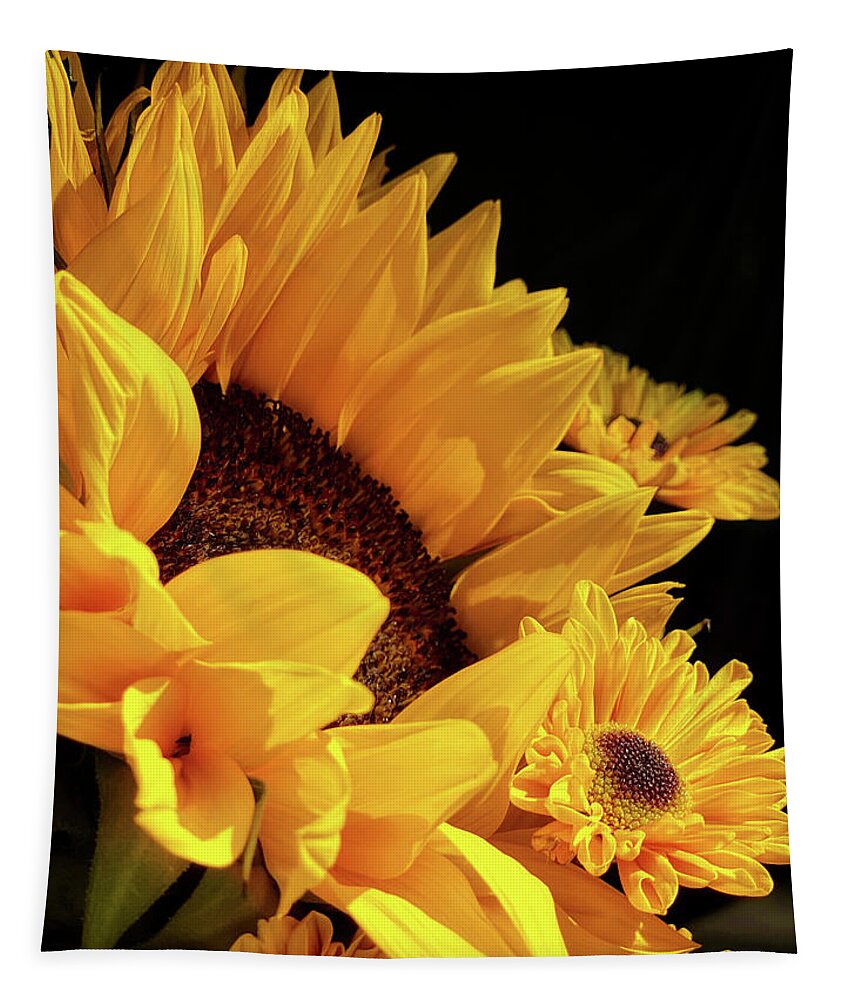 Sunflower Tapestry featuring the photograph Sunflower Bouquet by Steph Gabler