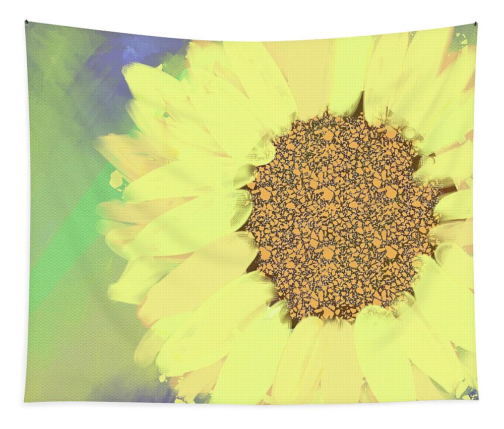 Sunflower Tapestry featuring the painting Sunflower by Itsonlythemoon