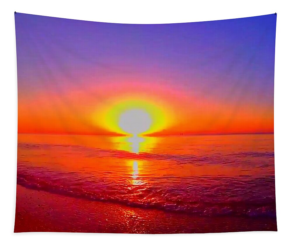 Sunrise Tapestry featuring the photograph Sunrise Beach 3 by Rip Read
