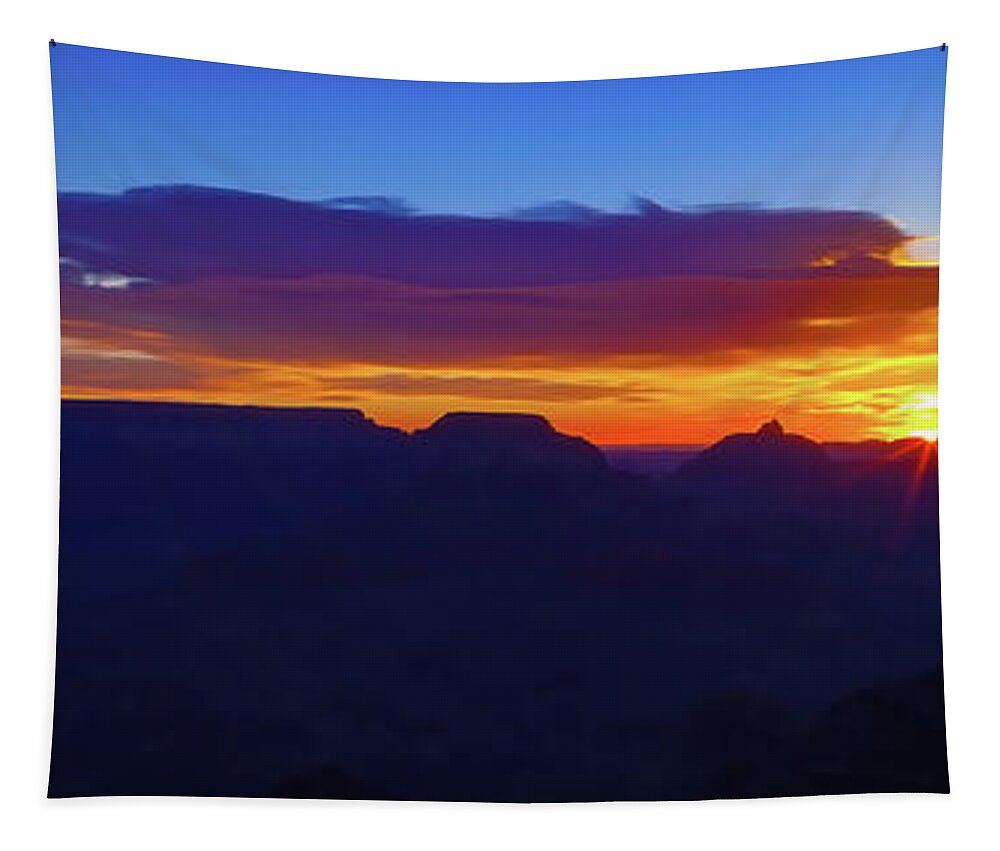 Arizona Tapestry featuring the photograph Sunrise in the Canyon by Rick Furmanek