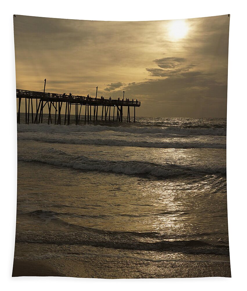 Outer Banks Tapestry featuring the photograph Sunrise on the Outer Banks by Ken Kvamme