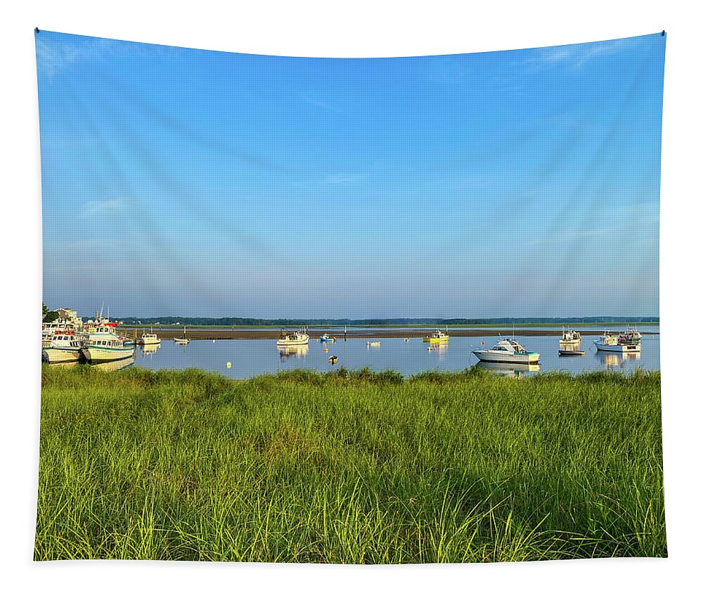 Sunrise Tapestry featuring the photograph Sunrise - Seabrook, NH by Deb Bryce