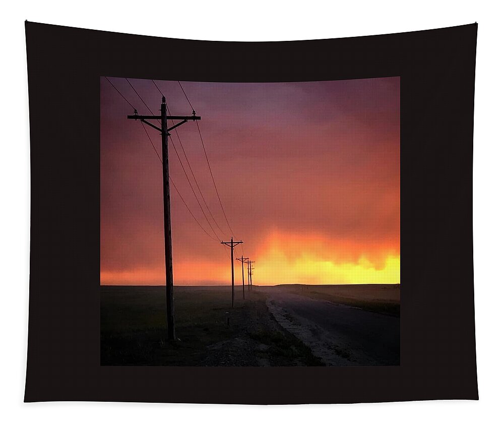 Sunset Tapestry featuring the photograph Sunset 2 by Julie Powell