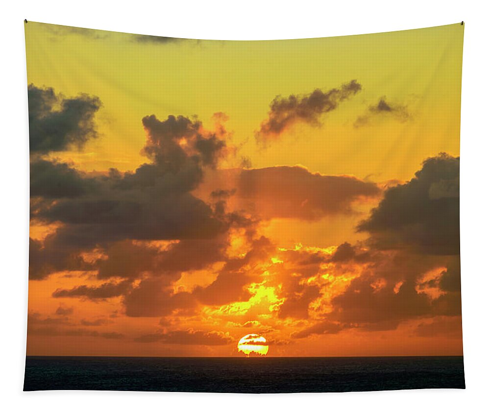 Landscape Tapestry featuring the photograph Sunset 5 by AE Jones