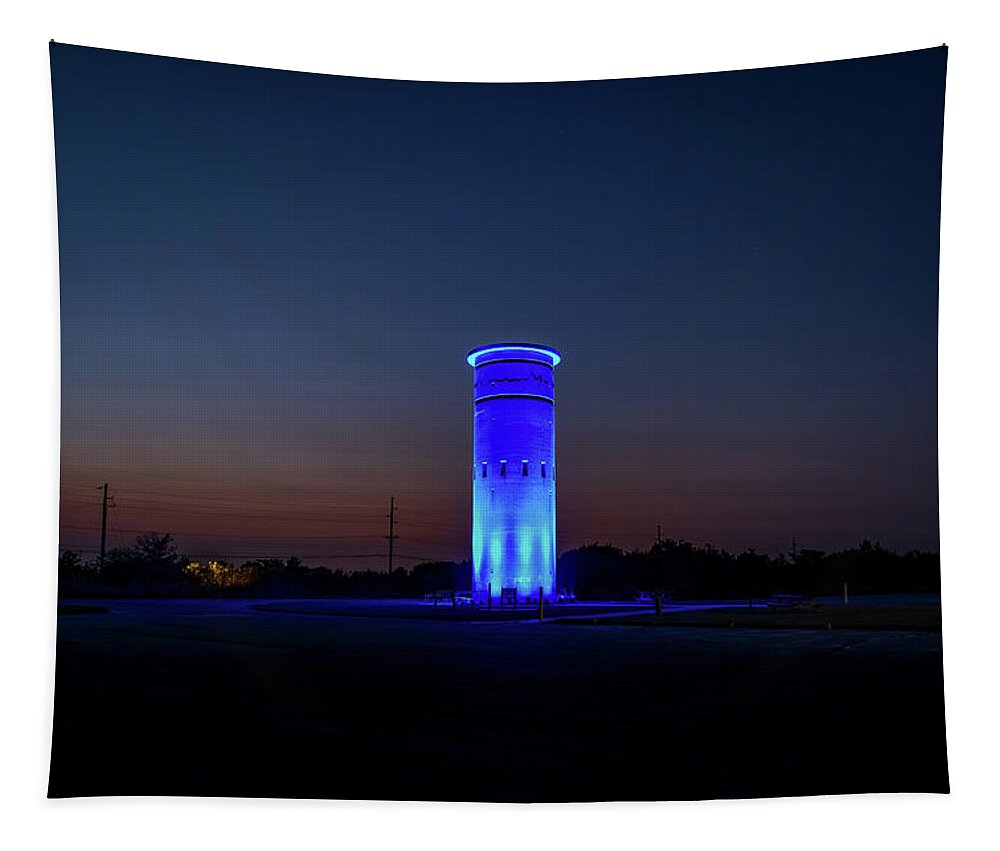 Tower Tapestry featuring the photograph Sunset Around the WWII Tower by Rose Guinther