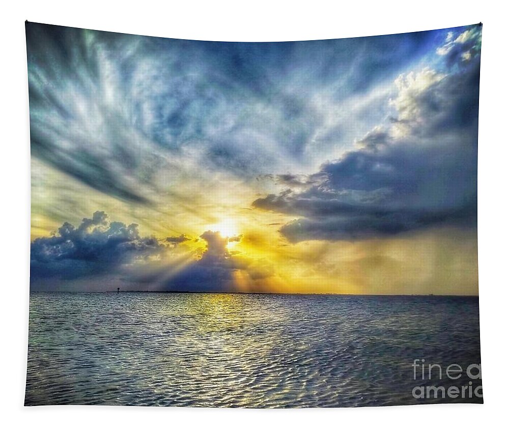 Sunset Tapestry featuring the photograph Sunset Beauty by Claudia Zahnd-Prezioso