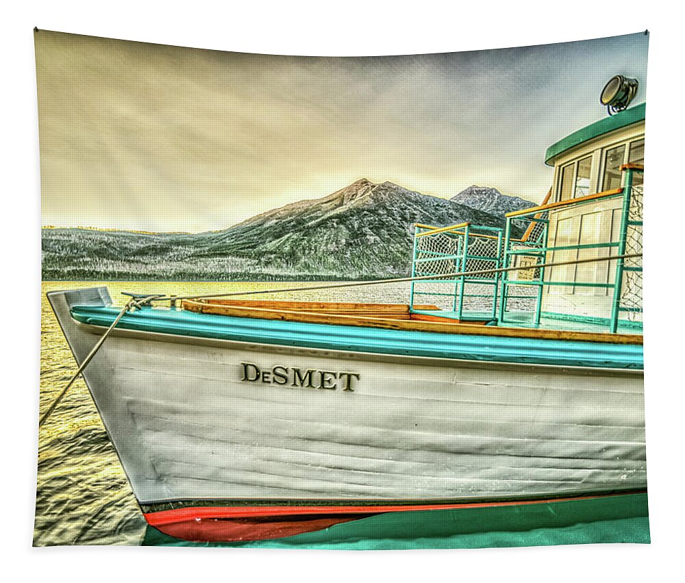 Montana Tapestry featuring the photograph Sunset Dinner Cruise by Spencer McDonald