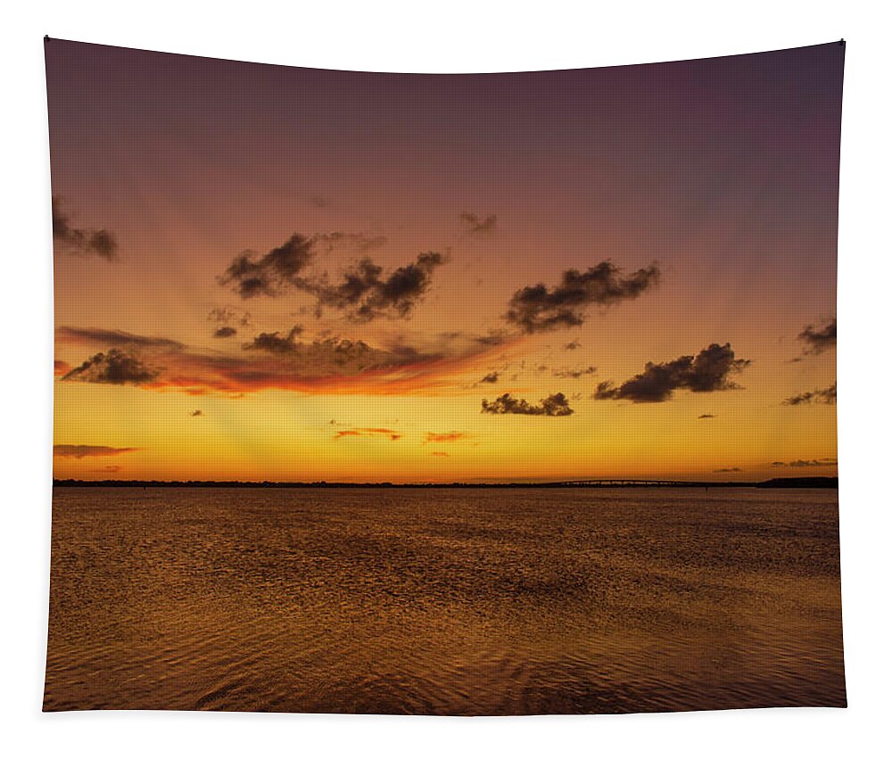 Sunset Tapestry featuring the photograph Sunset Finale by Blair Damson