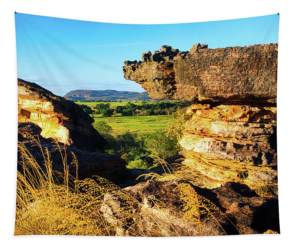 Raw And Untouched Northern Territory Series By Lexa Harpell Tapestry featuring the photograph Sunset over Ubirr - Kakadu National Park by Lexa Harpell