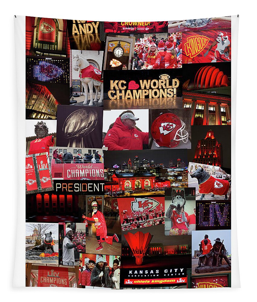 Kansas_city_chiefs Tapestry featuring the photograph Super Bowl Poster - Large by Crystal Nederman