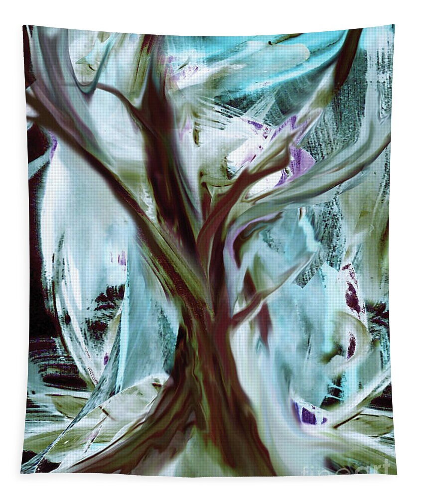 Digital Tapestry featuring the digital art Survivor by Jacqueline Shuler