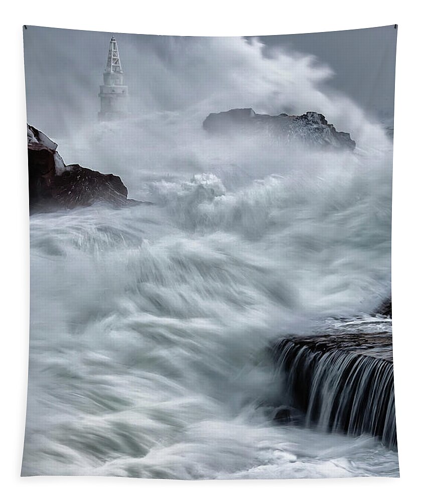 Ahtopol Tapestry featuring the photograph Swallowed By The Sea by Evgeni Dinev