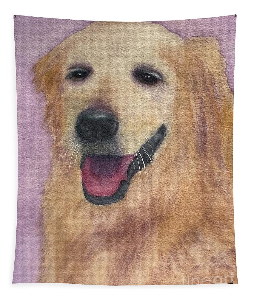 Dog Tapestry featuring the painting Sweet Clover by Sue Carmony