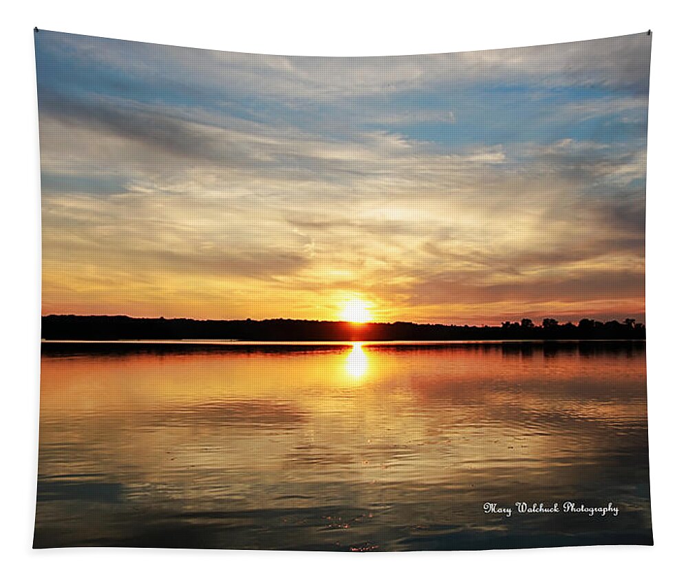Sunset Tapestry featuring the photograph Sweet Dreams Sunset by Mary Walchuck
