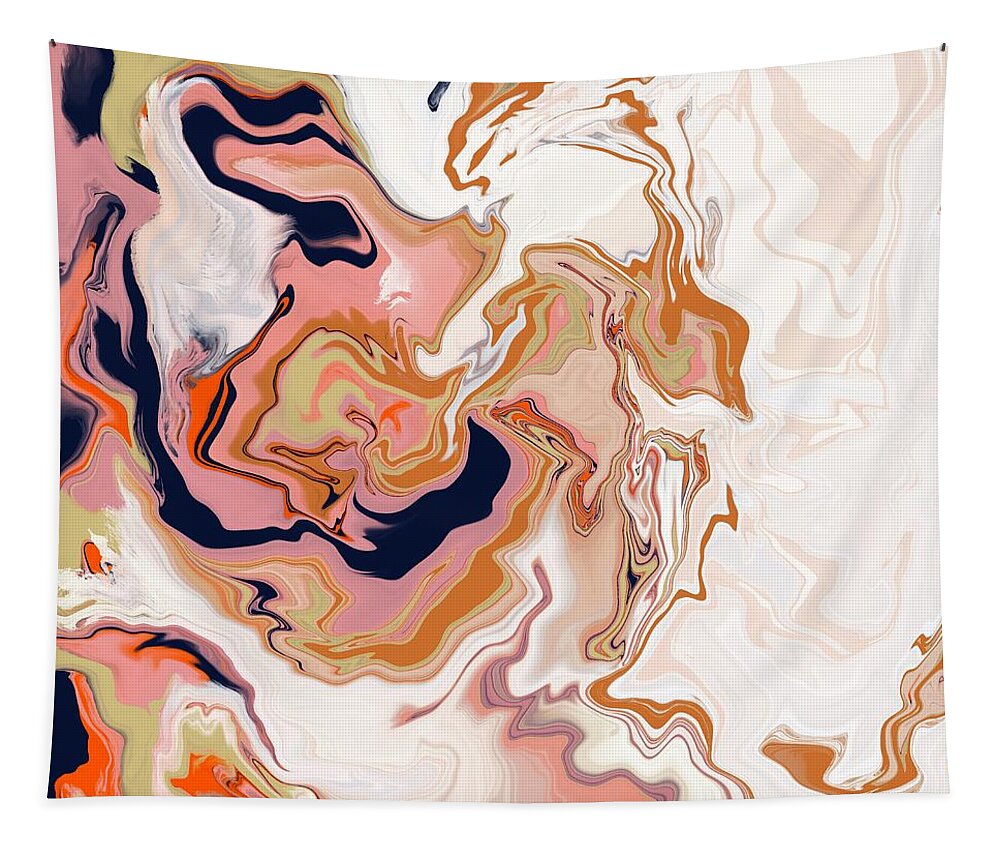 Marble Tapestry featuring the digital art Swirl by Itsonlythemoon -