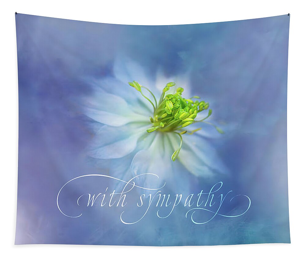 Photography Tapestry featuring the digital art Sympathy Wishes by Terry Davis