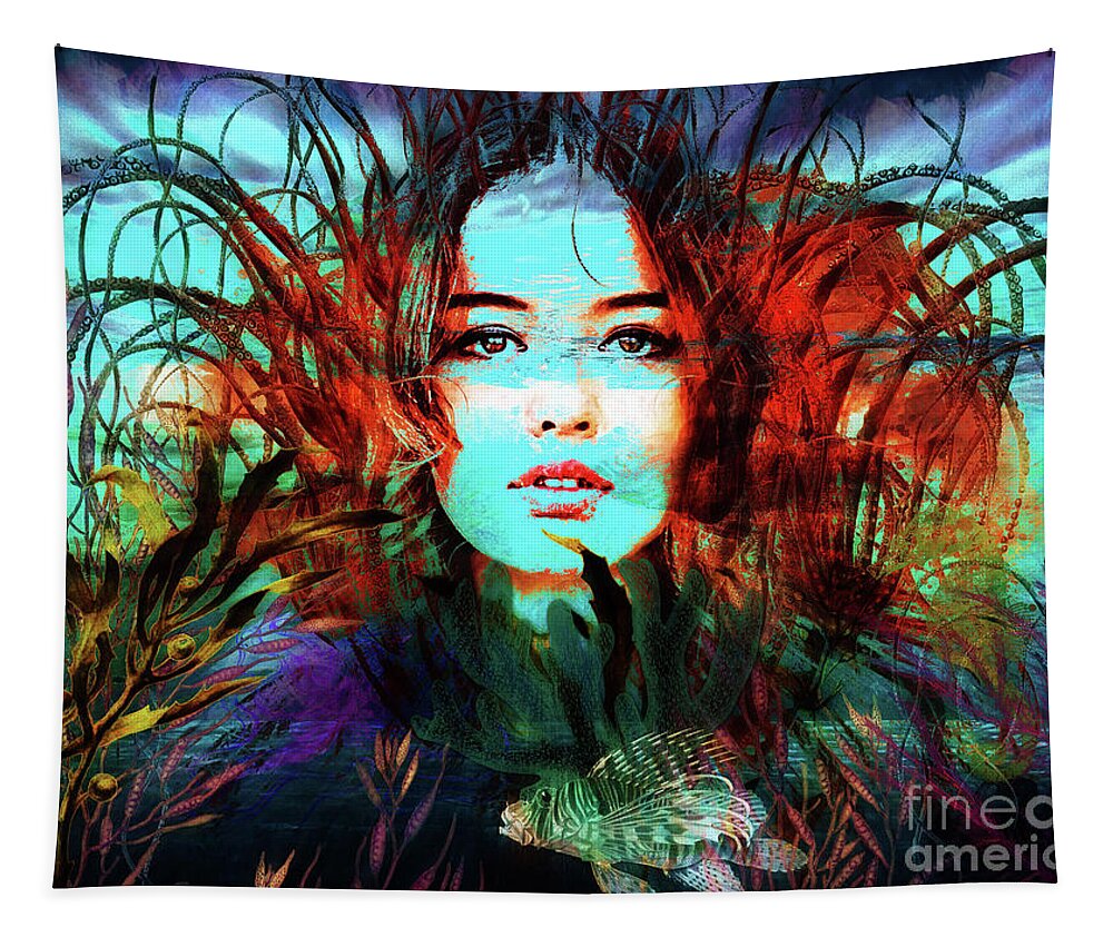 Marine Tapestry featuring the photograph Tentacled Beauty by Jack Torcello
