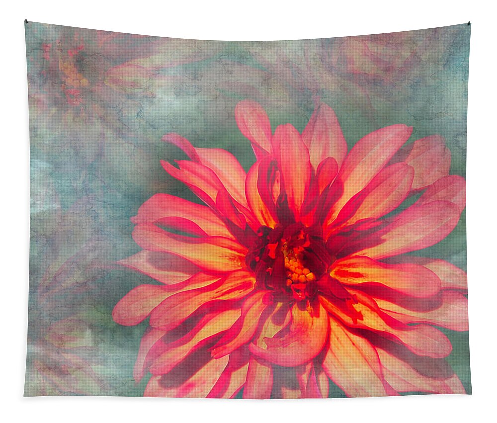 Dahlia Tapestry featuring the photograph Textured Dahlia by Aimee L Maher ALM GALLERY