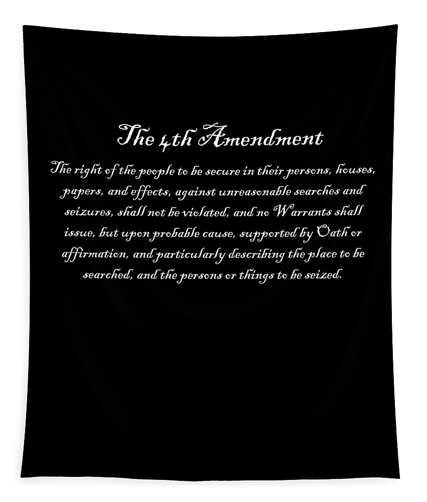 Funny Tapestry featuring the digital art The 4th Amendment by Flippin Sweet Gear