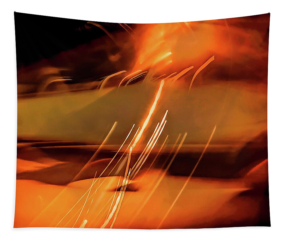 Abstract Tapestry featuring the photograph The Apocalypse by Linda McRae