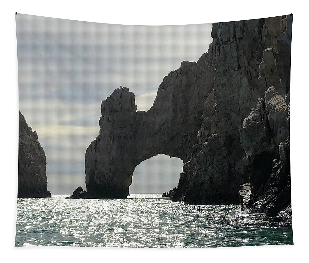 Cabo San Lucas Tapestry featuring the photograph The Arch of Cabo San Lucas by Medge Jaspan
