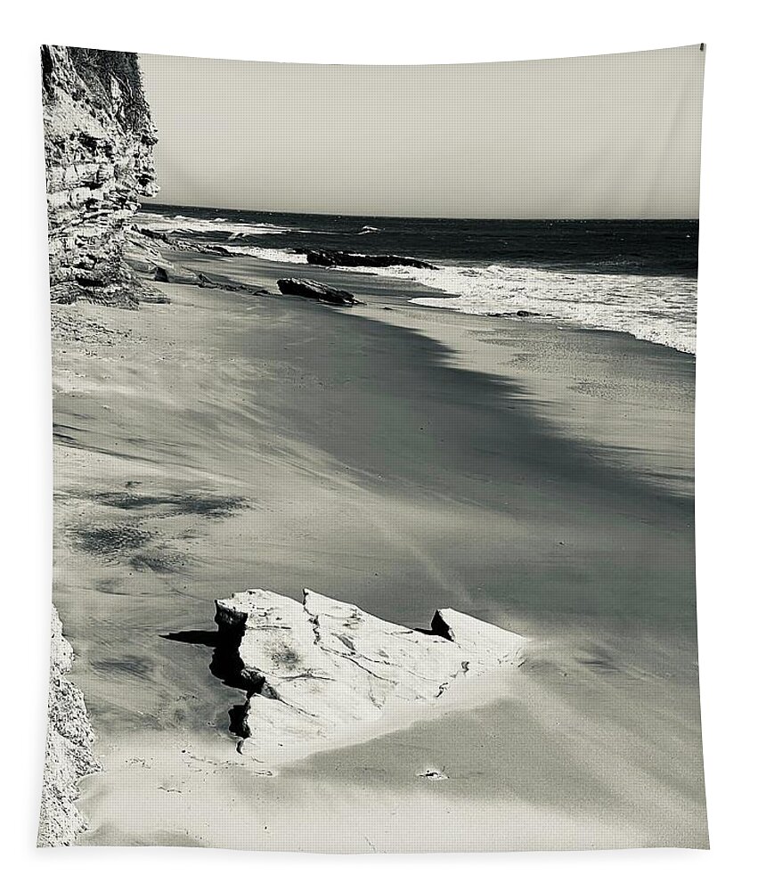 Ocean Tapestry featuring the photograph The Black and White Photography Collection - 1 by Cristina Leon