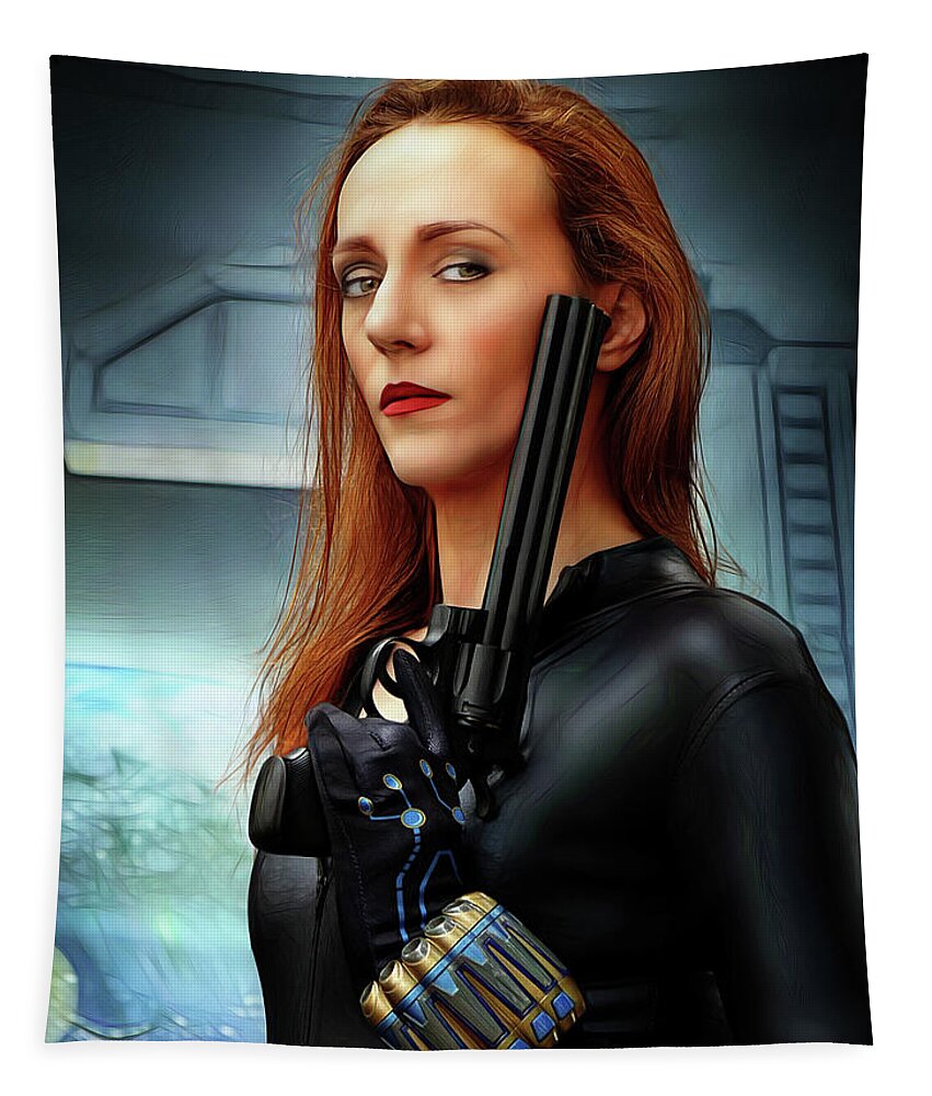 Black Widow Tapestry featuring the photograph The Black Widow Maker by Jon Volden
