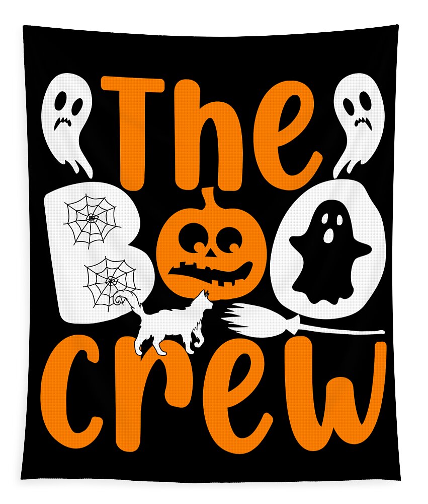 Halloween Tapestry featuring the digital art The Boo Crew Halloween by Flippin Sweet Gear