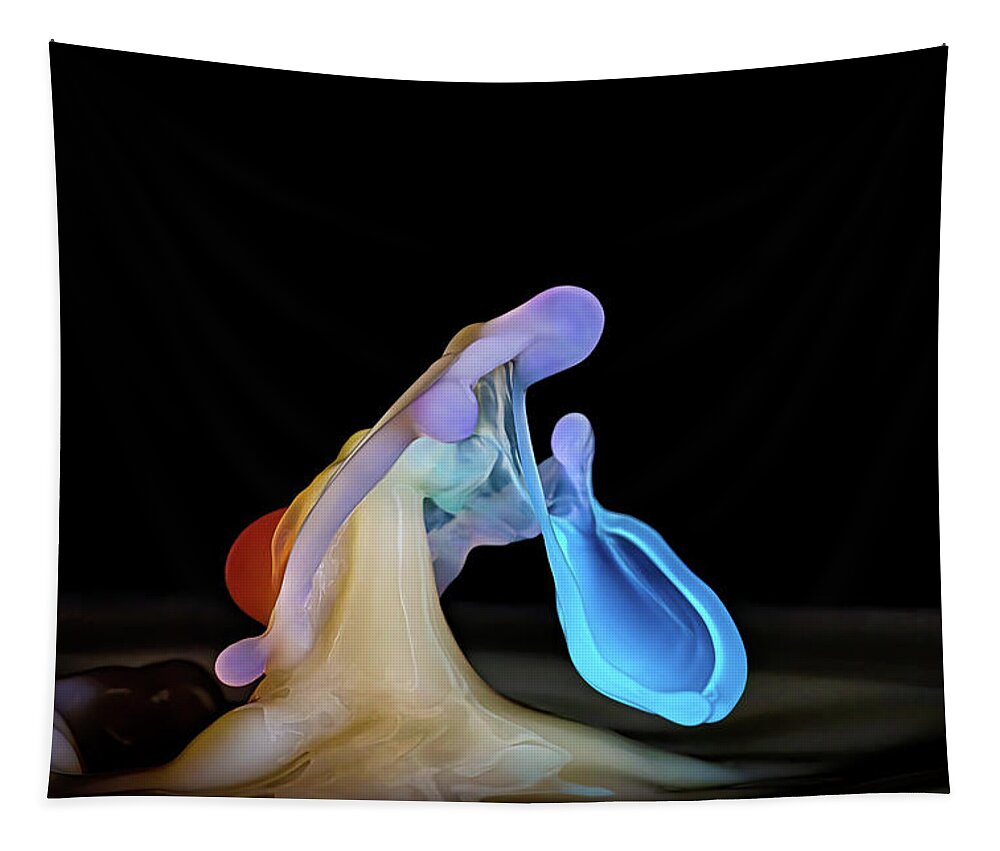 Water Drop Collision Tapestry featuring the photograph The Bow by Michael McKenney