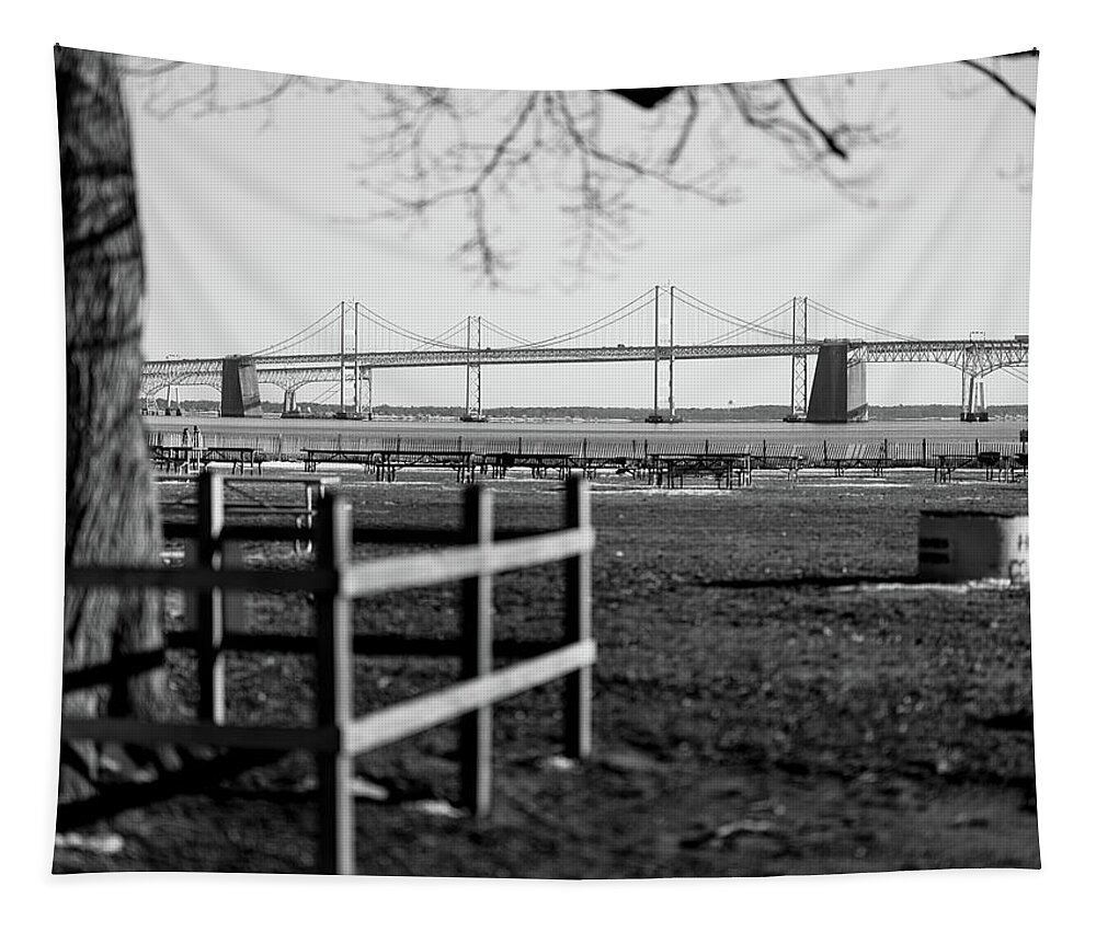 Bridge Tapestry featuring the photograph The Bridge by Dennis Dame
