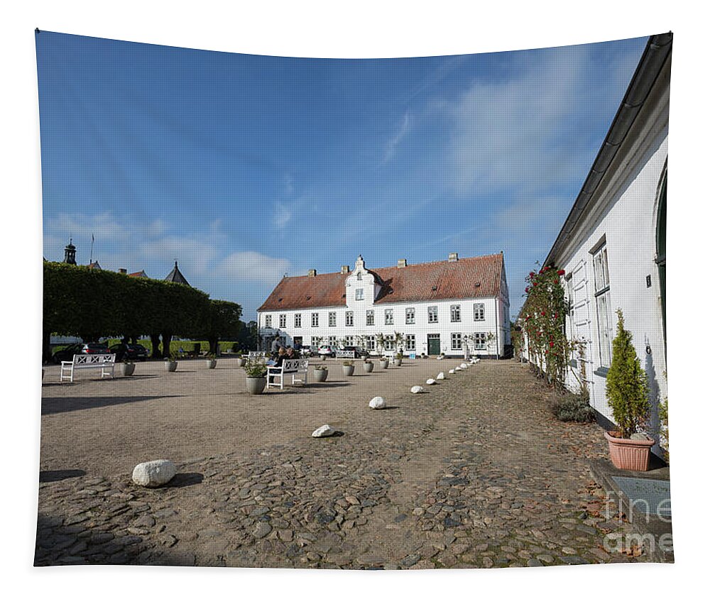 Glücksburg Castle Tapestry featuring the photograph The Castle by Eva Lechner