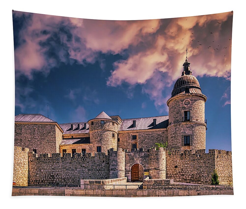 Castle Tapestry featuring the photograph The Castle of Simancas by Micah Offman