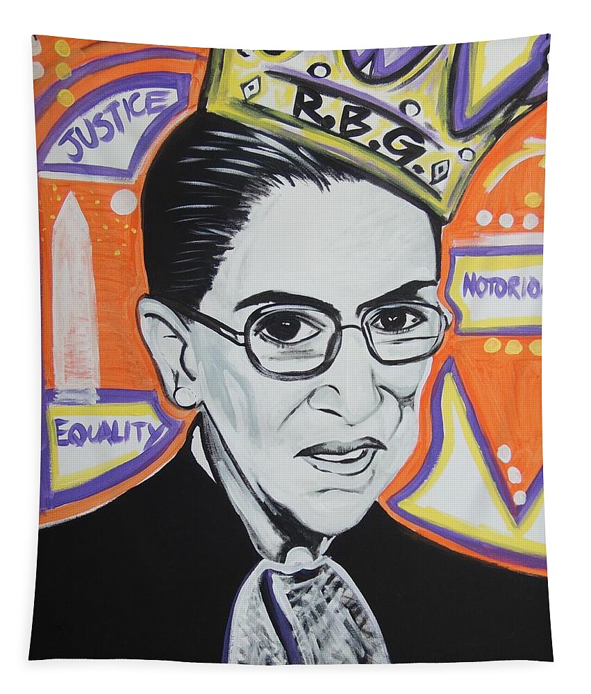 Rbg Tapestry featuring the painting The Change Maker by Antonio Moore