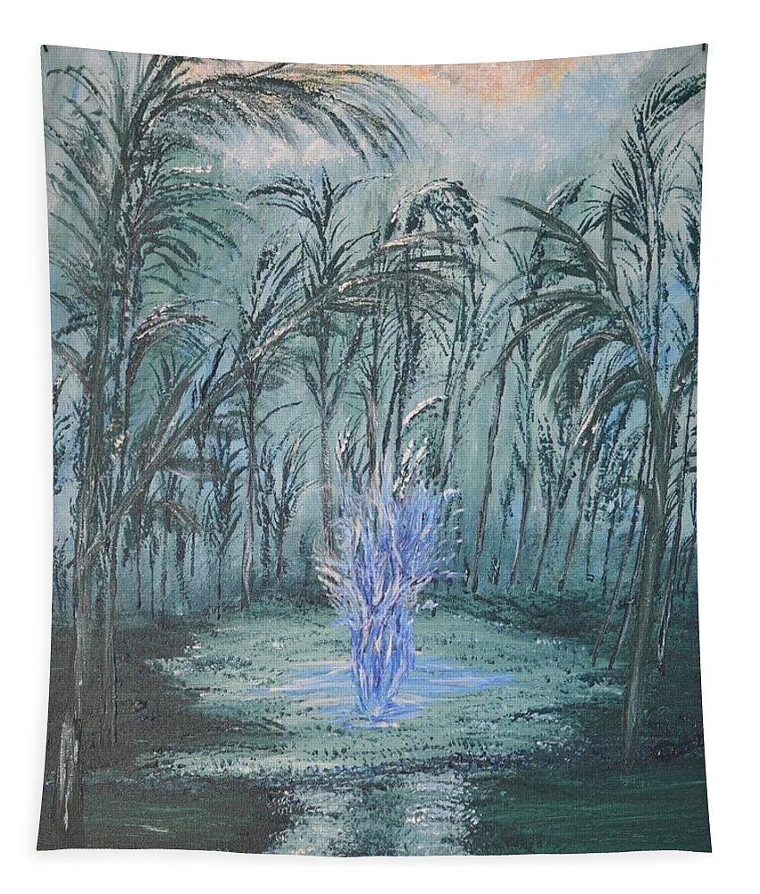  Tapestry featuring the painting The Clearing by Christina Knight