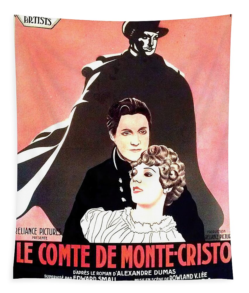 Synopsis Tapestry featuring the mixed media ''The Count of Monte Cristo'', 1934 by Movie World Posters