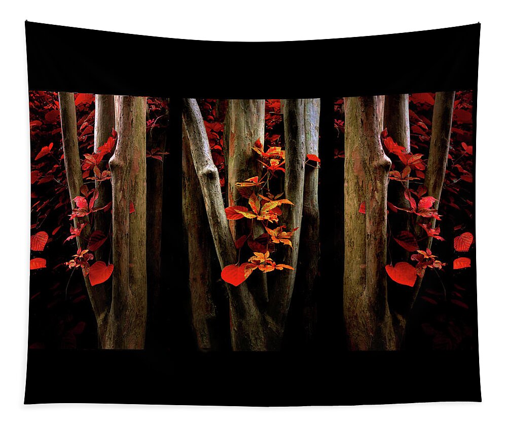 Autumn Tapestry featuring the photograph The Crimson Forest by Jessica Jenney