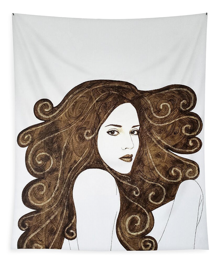 Crush Tapestry featuring the painting The Crush by Lynet McDonald