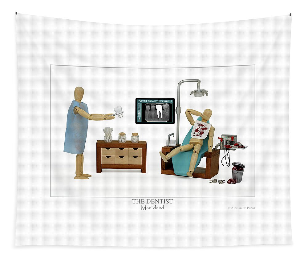 Alessandro Pezzo Tapestry featuring the photograph The Dentist by Alessandro Pezzo