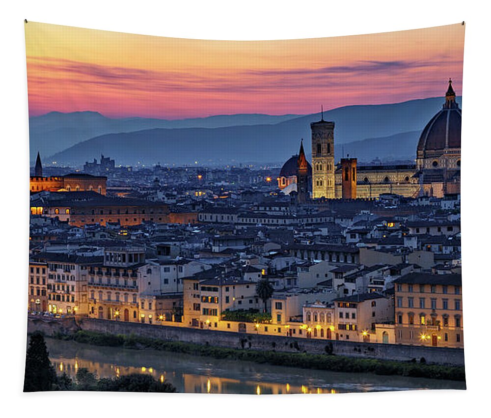 Gary Johnson Tapestry featuring the photograph The Duomo in Florence, Italy by Gary Johnson
