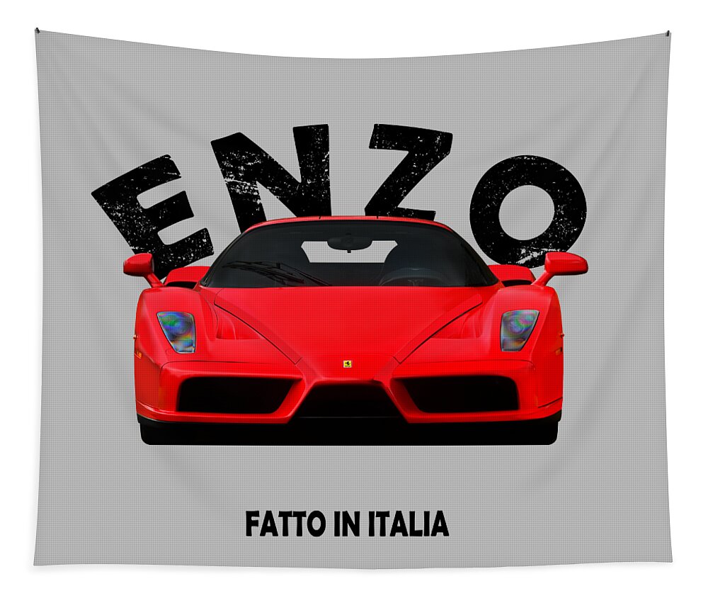 Ferrari Enzo Ferrari Tapestry featuring the photograph The Enzo by Mark Rogan