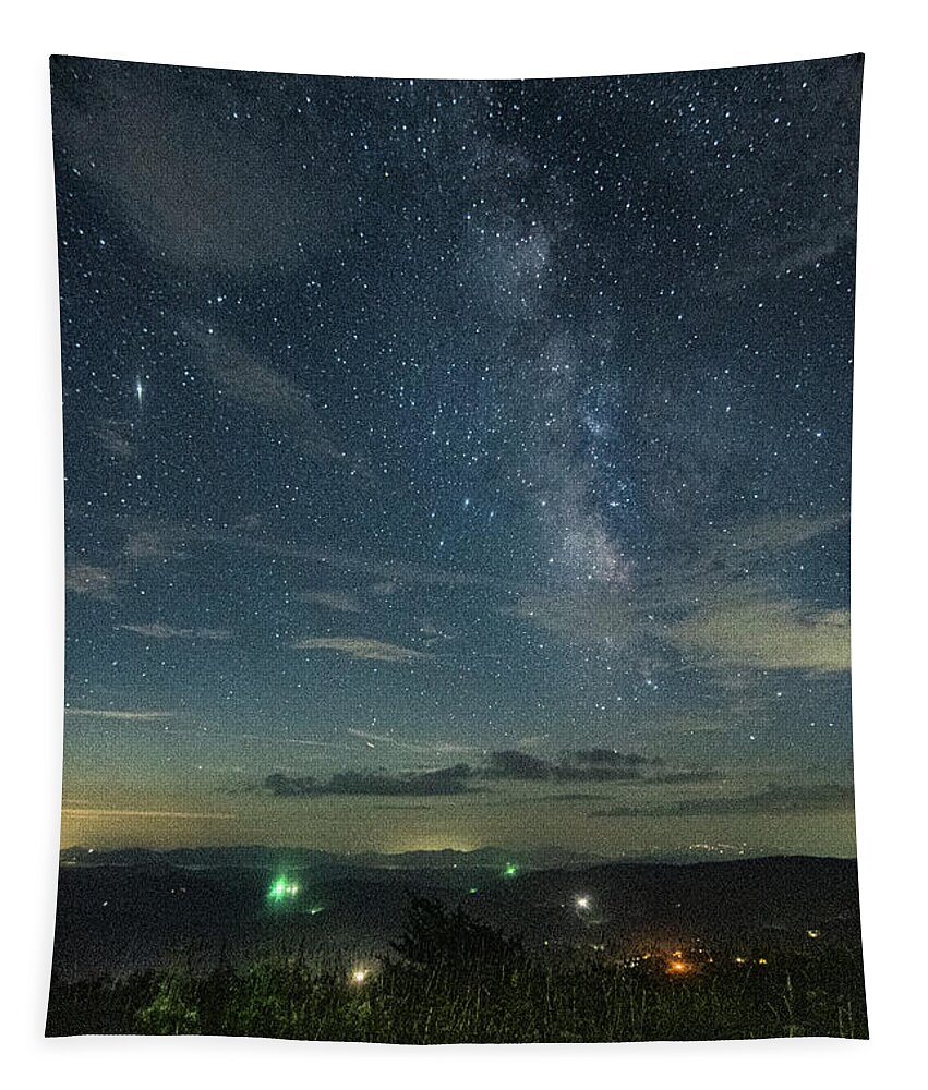 Milky Way Tapestry featuring the photograph The Evening Sky by Jim Cook