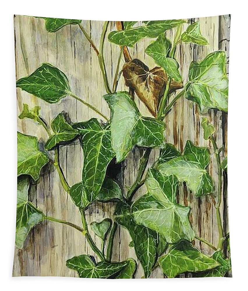 Ivy Tapestry featuring the painting The Fallen Soldier by William Brody