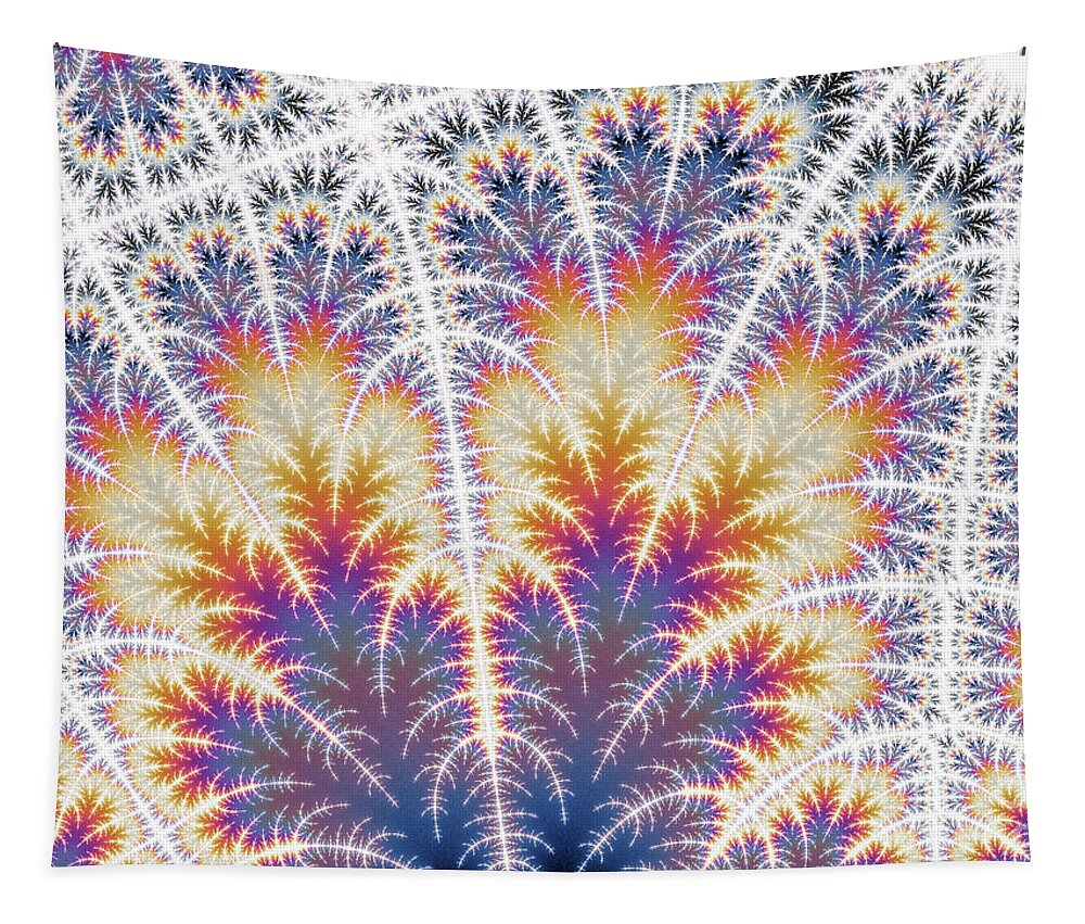 Fractal Tapestry featuring the digital art The Fernery by Elaine Teague
