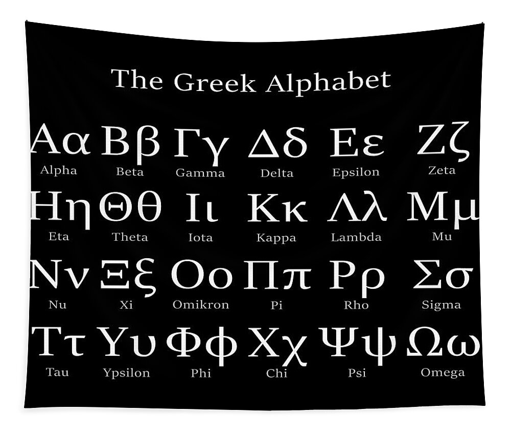 Greek Alphabet Tapestry featuring the photograph The Greek Alphabet II by Alexios Ntounas