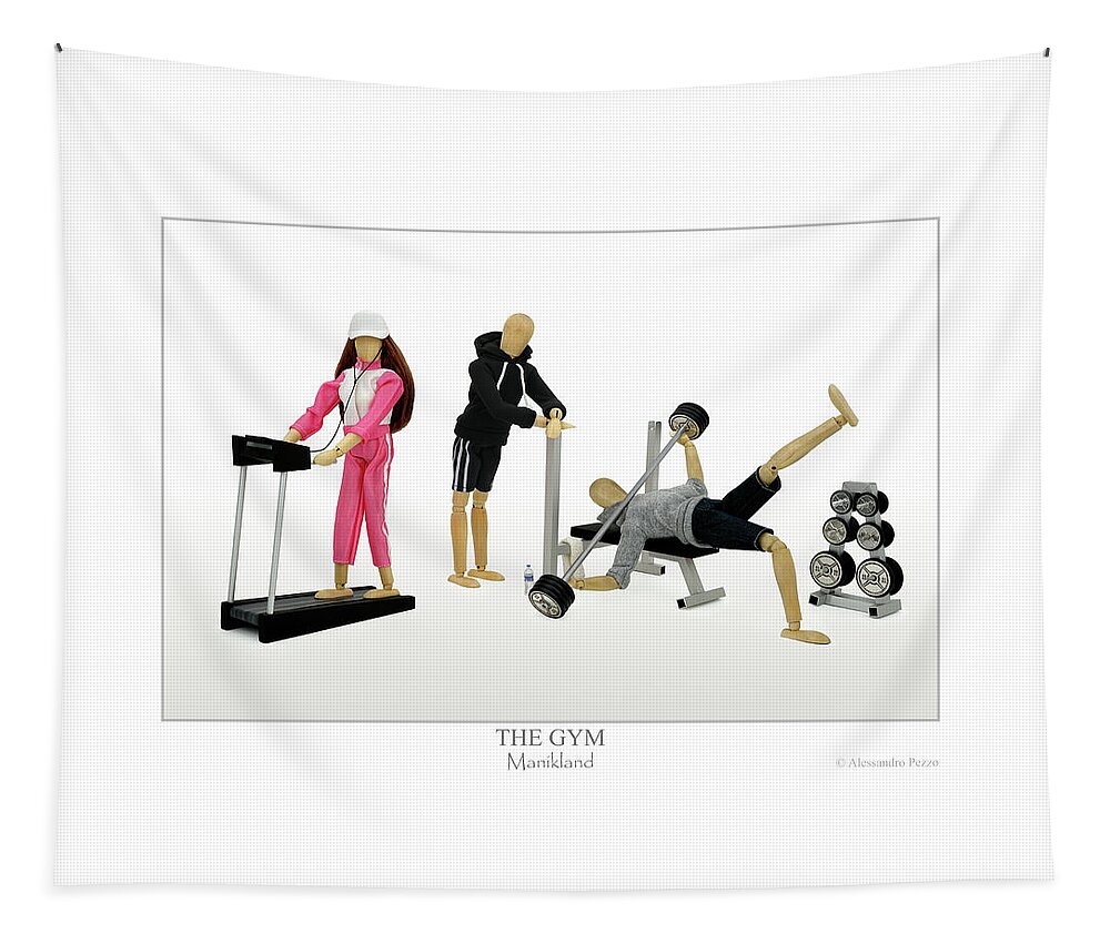 Alessandro Pezzo Tapestry featuring the photograph The Gym by Alessandro Pezzo