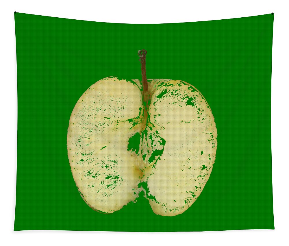 Apple Tapestry featuring the digital art The Happy Apple by Tom Conway