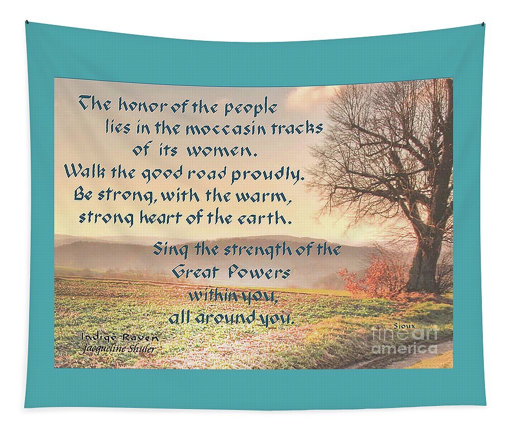Women Tapestry featuring the digital art The Honor of the People is its Women by Jacqueline Shuler