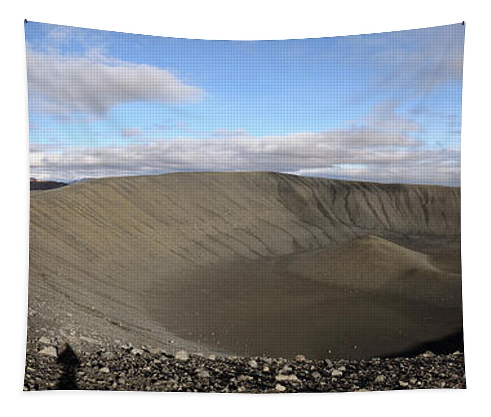 Iceland Tapestry featuring the photograph The Hverfell or Hverfjall crater by RicardMN Photography